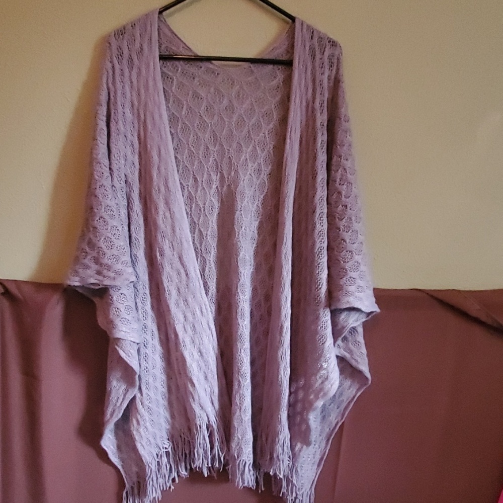 Grey cover up/shawl